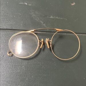 Antique 1900s to Art Deco 12k GF Oxford Gold Filled Folding Glasses